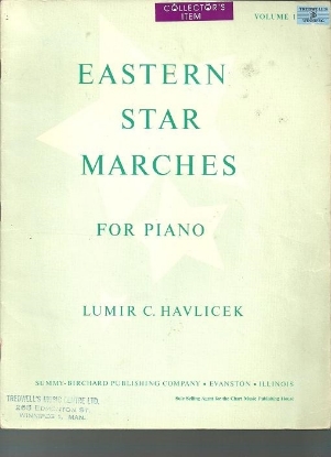 Picture of Eastern Star Marches Vol. 1, Lumir C. Havlicek, piano solo, sheet music folio