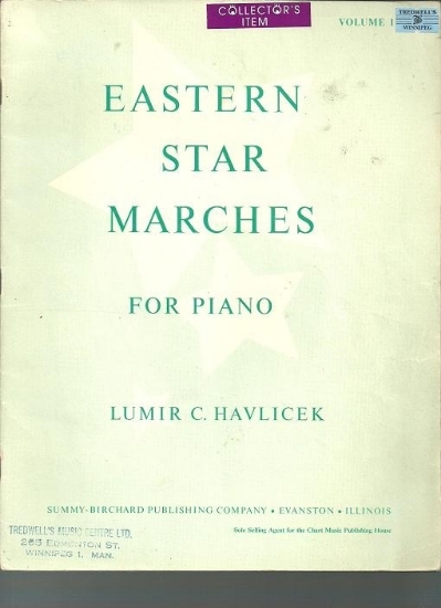 Picture of Eastern Star Marches Vol. 1, Lumir C. Havlicek, piano solo, sheet music folio