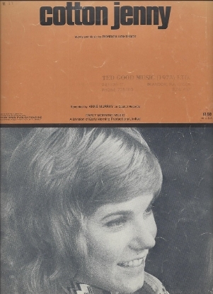 Picture of Cotton Jenny, Gordon Lightfoot, recorded by Anne Murray, sheet music