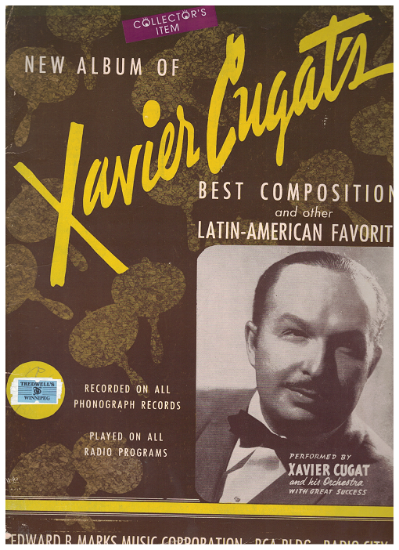 Picture of Xavier Cugat, New Album of Best Compositions & Latin American Favorites, sheet music songbook