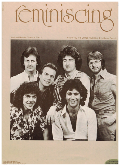 Picture of Reminiscing, Graham Goble, recorded by The Little River Band, sheet music