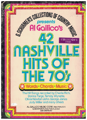 Picture of Al Gallico's 42 Nashville Hits of the 70's, songbook