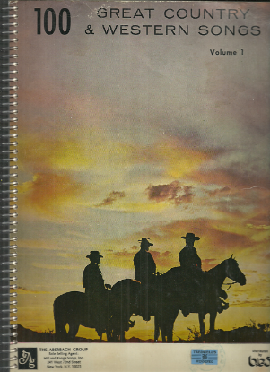 Picture of 100 Great Country & Western Songs Vol. 1, sheet music songbook