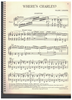 Picture of Where's Charley, Frank Loesser, vocal score
