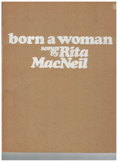 Picture of Born a Woman, Rita MacNeil, piano/ vocal folio, sheet music songbook