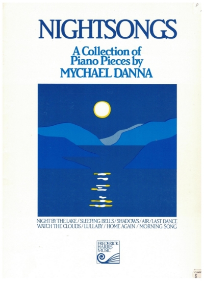 Picture of Nightsongs, Mychael Danna, piano solo sheet music folio, out of print, collectible