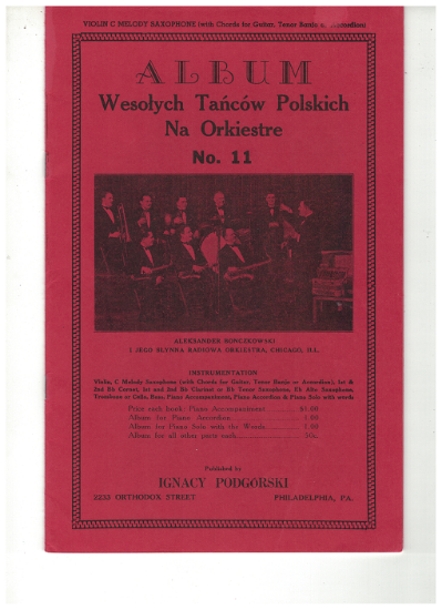 Picture of Polish Dance Album No. 11, arr. Ignacy Podgorski, violin 