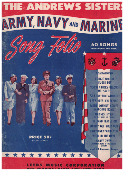 Picture of The Andrews Sisters, Army, Navy and Marines