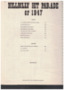 Picture of Hillbilly Hit Parade Volume 3, 1944, 1945, 1946 & 1947, sheet music songbook