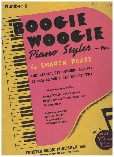 Picture of Boogie Woogie Piano Styles No. 1, Sharon Pease, piano solo, sheet music folio