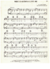 Picture of Who is Gonna Love Me, Hal David & Burt Bacharach, recorded by Dionne Warwick, sheet music