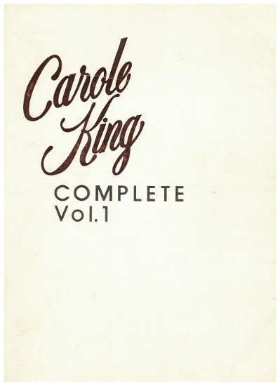 Picture of Carole King Complete Volume 1, sheet music songbook