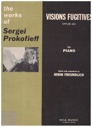 Picture of Sergei Prokofieff (Prokofiev), Visions Fugitives Op. 22, ed. Irwin Freundlich, piano solo folio, out of print, collectible