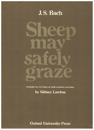 Picture of Sheep May Safely Graze, J. S. Bach, arr. Sidney Lawton for 2 flutes/alto recorders & piano, sheet music