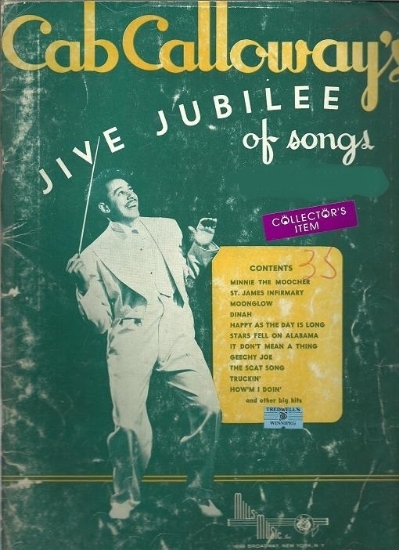 Picture of Cab Calloway's Jive Jubilee of Songs, sheet music songbook, coil bound