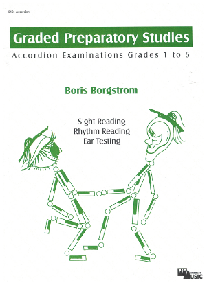 Picture of Graded Preparatory Studies, Accordion Examinations Grades 1 to 5, Boris Borgstrom, sheet music folio