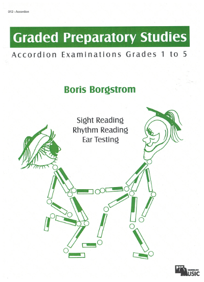 Picture of Graded Preparatory Studies, Accordion Examinations Grades 1 to 5, Boris Borgstrom, sheet music folio