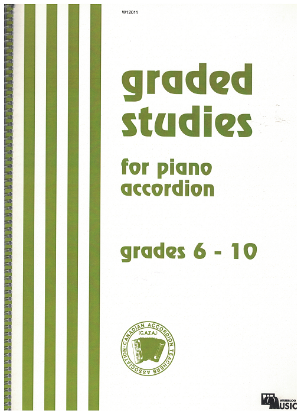 Picture of Graded Studies for Piano Accordion Grades 6 to 10, ed. Boris Borgstrom, sheet music folio