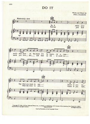 Picture of Do It, written & performed by Neil Diamond