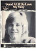 Picture of Send a Little Love My Way, from movie "Oklahoma Crude", Hal David & Henry Mancini, recorded by Anne Murray, sheet music