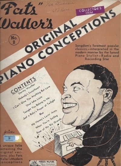 Picture of Fats Waller, Original Piano Conceptions No. 2, piano solo, sheet music folio
