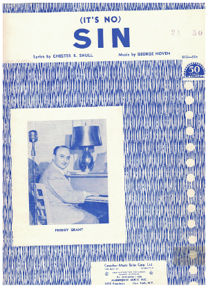 Picture of (It's No) Sin, Chester R. Shull & George Hoven, a hit for Eddy Howard/ The Four Aces/ Jim Reeves, sheet music