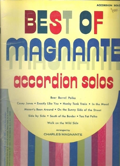 Picture of Best of Magnante, arr. Charles Magnante, accordion sheet music folio