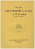 Picture of 1953, Royal Conservatory of Music, Grade  1 Piano Exam Book, 1953 Edition, University of Toronto, sheet music folio