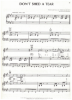 Picture of Don't Shed a Tear, Eddie Schwartz & Rob Friedman, recorded by Paul Carrack, sheet music
