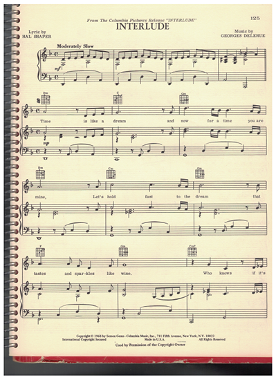Picture of Interlude, movie title song, Hal Shaper & Georges Delerue, recorded by Timi Yuro