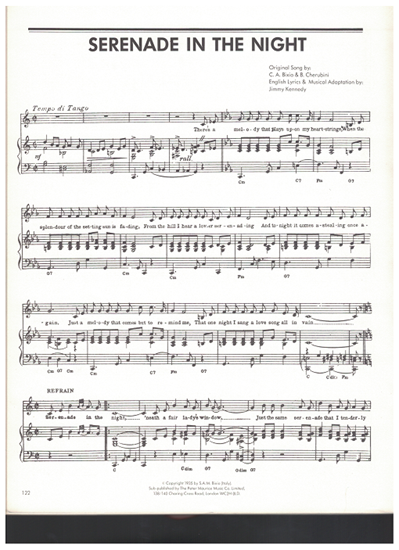 Picture of Serenade in the Night, C. A. Bixio & B. Cherubini, recorded by Monte Rey with Geraldo & His Orchestra