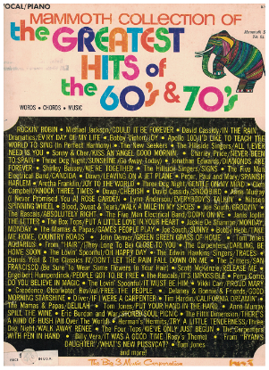 Picture of Mammoth Collection of the Greatest Hits of the 60's & 70's, Mammoth Series No. 24, piano/ vocal/ guitar, sheet msuic songbook