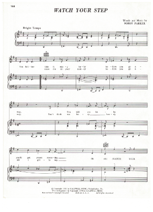 Picture of Watch Your Step, Bobby Parker, recorded by Cold Blood, sheet music