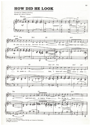 Picture of How Did He Look, Gladys Shelley & Abner Silver, recorded by Joan Merrill, sheet music