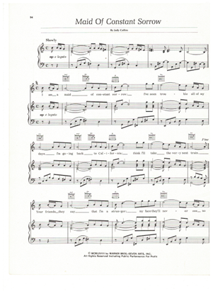 Picture of Maid of Constant Sorrow, written & recorded by Judy Collins