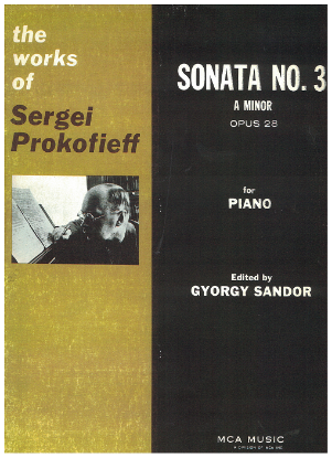 Picture of Sergei Prokofieff (Prokofiev), Piano Sonata No. 3 Opus 28 in a minor, ed. Gyorgy Sandor, sheet music folio