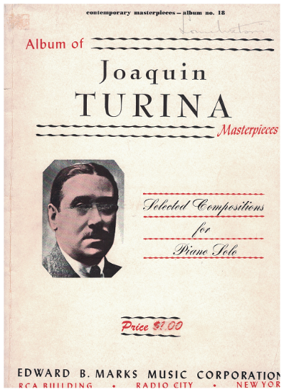 Picture of Album of Joaquin Turina Piano Masterpieces, piano solo, sheet music folio