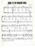 Picture of Come to the Wailing Wall, written & recorded by Johnny Cash, sheet music