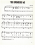 Picture of You Remembered Me, written & recorded by Johnny Cash, sheet music