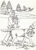 Picture of Sergei Prokofieff (Prokofiev), Peter and the Wolf, simplified by Richard Bradley, big note sheet music piano folio, colouring book