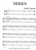 Picture of Neiges, Andre Gagnon, piano solo sheet music