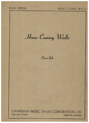 Picture of Home Coming Waltz, Slovenian folk tune, piano solo sheet music