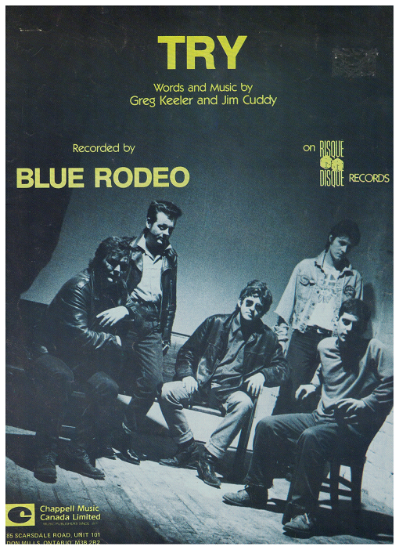 Picture of Try, Greg Keeler & Jim Cuddy, recorded by Blue Rodeo, sheet music