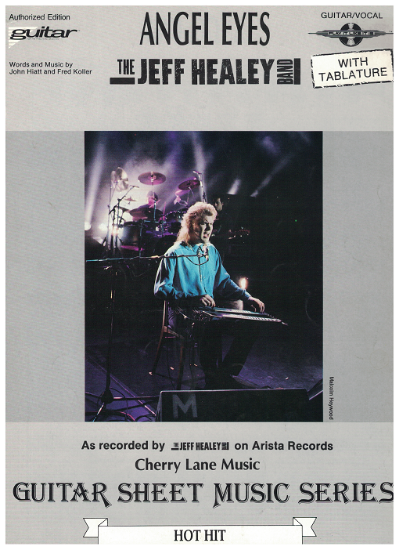 Picture of Angel Eyes, John Hiatt & Fred Koller, recorded by The Jeff Healey Band, TAB guitar sheet music