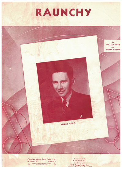 Picture of Raunchy, William Justis & Sidney Manker, popularized by Duane Eddy, piano solo 