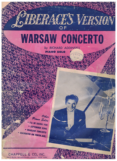 Picture of Warsaw Concerto, Richard Addinsell, as played by Liberace, piano solo