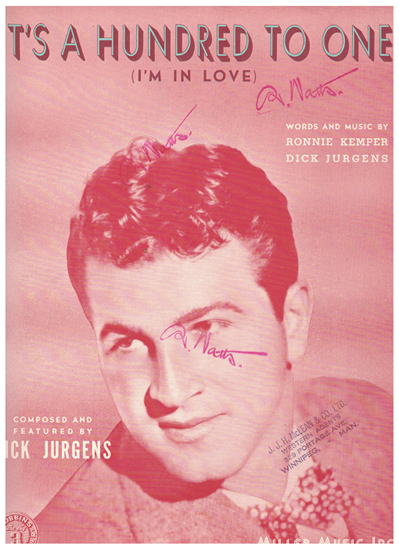 Picture of It's a Hundred to One (I'm in Love), Ronnie Kemper & Dick Jurgens