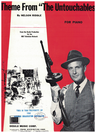 Picture of Theme from "The Untouchables", TV show theme, Nelson Riddle, piano solo sheet music