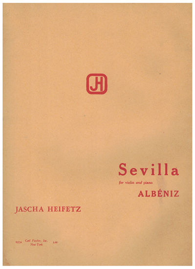 Picture of Sevilla, Isaac Albeniz, arr. for violin & piano by Jascha Heifitz