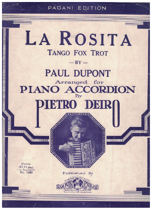 Picture of La Rosita (Tango Foxtrot), Paul Dupont/ Pietro Deiro, accordion solo